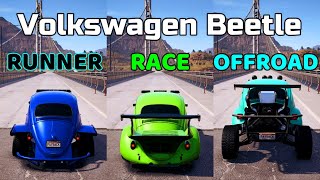 NFS Payback  (RUNNER vs RACE vs OFFROAD)  Volkswagen Beetle  WHICH IS FASTEST !!!