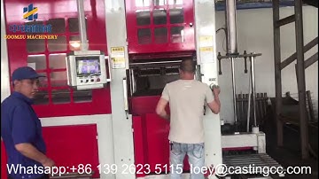 Fully automatic flaskless top & under shooting sand molding machine exported to Vietnam