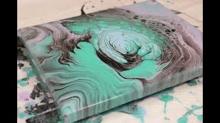 (174) SOLD Failed Swipe / Acrylic Pour with left over paints