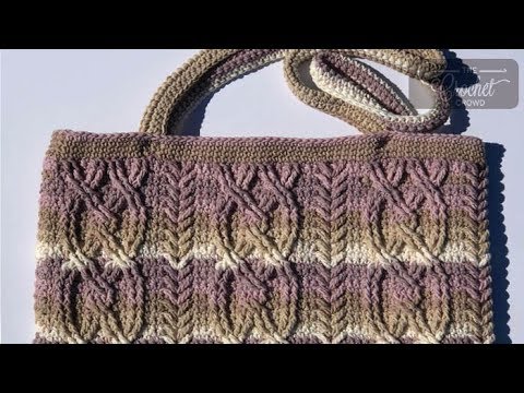How to Crochet A Cable Bag How to Crochet A Cable Bag