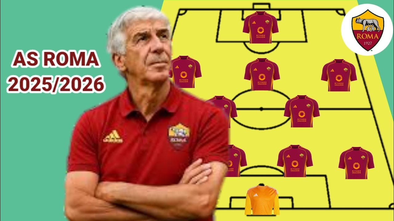 AS Roma 2025/2026 Predicted Line Up Under Giampaolo Gasperini ¦ Roma ...