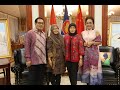 Perpisahan Ibu Tusmiyati dan Sosialisasi Update Penanganan COVID19 Indonesia di Wisma Duta Beijing