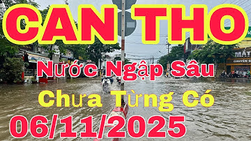 CẦN THƠ HÔM NAY NƯỚC NGẬP SÂU đường CMT8  🌺06/11/025🌺cần thơ ký sự