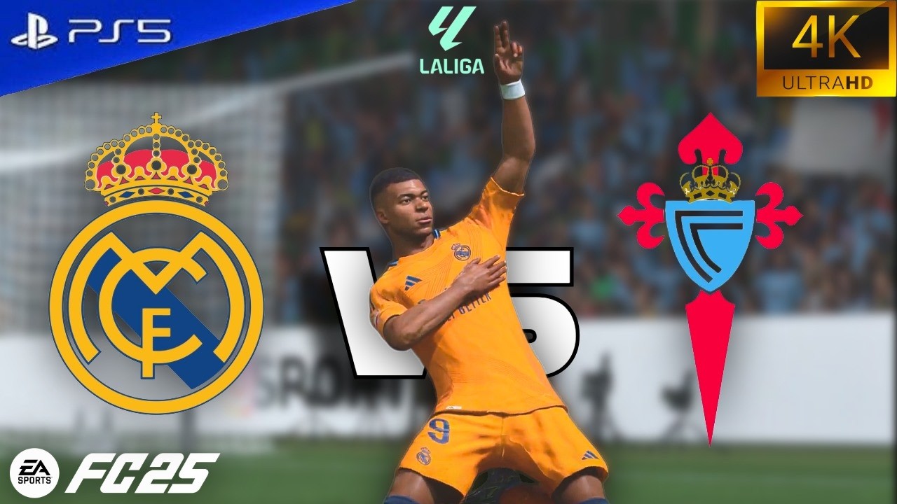 Real Madrid vs Celta Vigo - La Liga | FC25 | PS5 | 4K