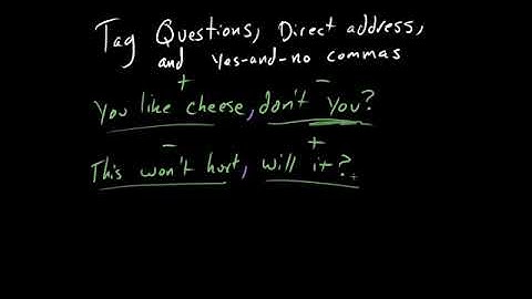 TAG QUESTIONS | DIRECT ADDRESS | YES AND NO COMMAS | EMAD ACADEMY