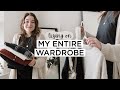 Trying On ALL My Clothes | My Entire Minimalist Wardrobe Tour