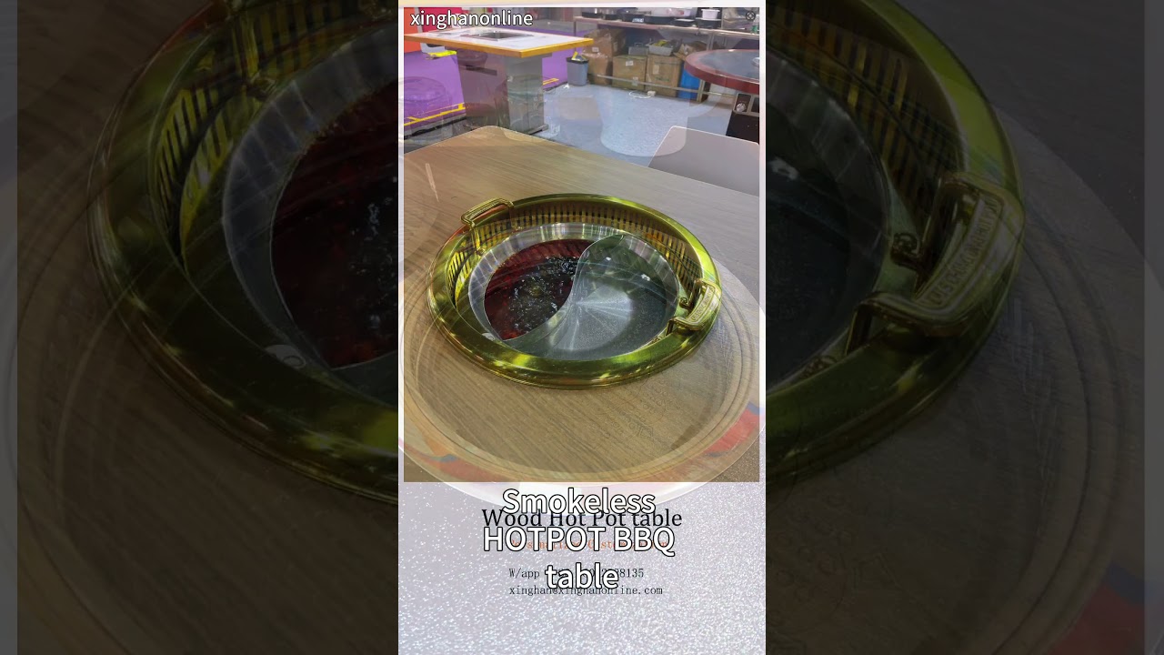 Smokeless Hot Pot BBQ Table – Modern Dining Made Easy