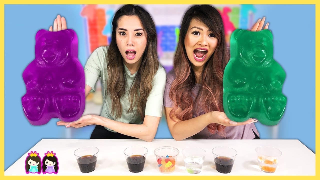 Easy DIY Science Experiments Gummy Bear Osmosis with Soda YouTube