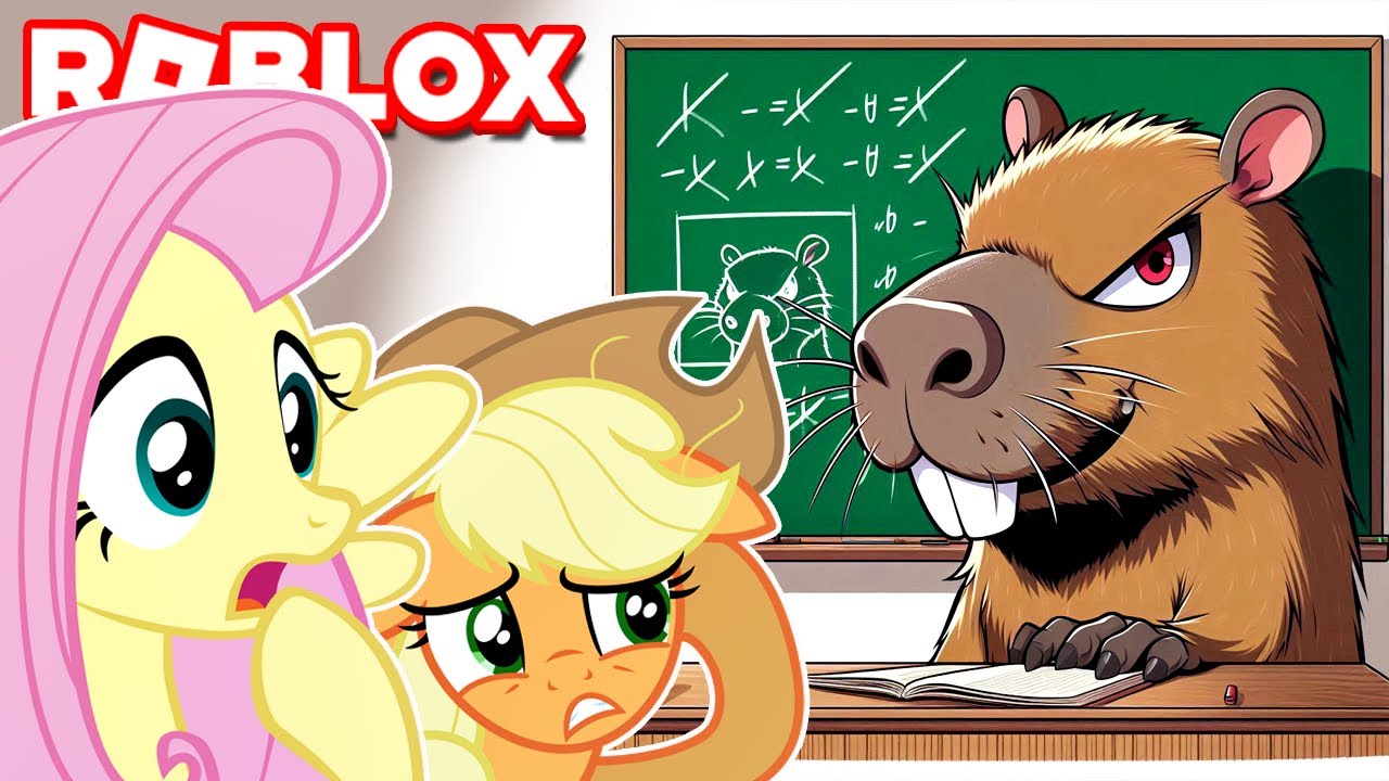 FUGINDO da ESCOLA DA CAPIVARA no ROBLOX #LuliRarity