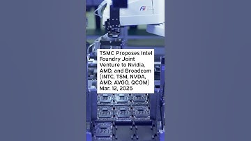TSMC Proposes Intel Foundry Joint Venture to Nvidia, AMD, and Broadcom  #TSM #TSMStock #TSMNews