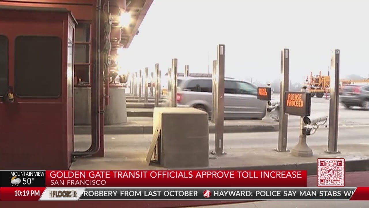 Golden Gate transit officials approve a bridge toll increase