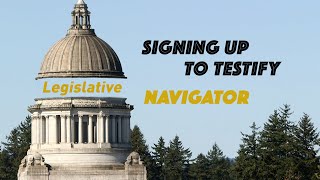 Signing up to Testify