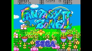 Full Game Playthrough - Fantasy Zone 2 - the Tears of Opa Opa (Arcade)