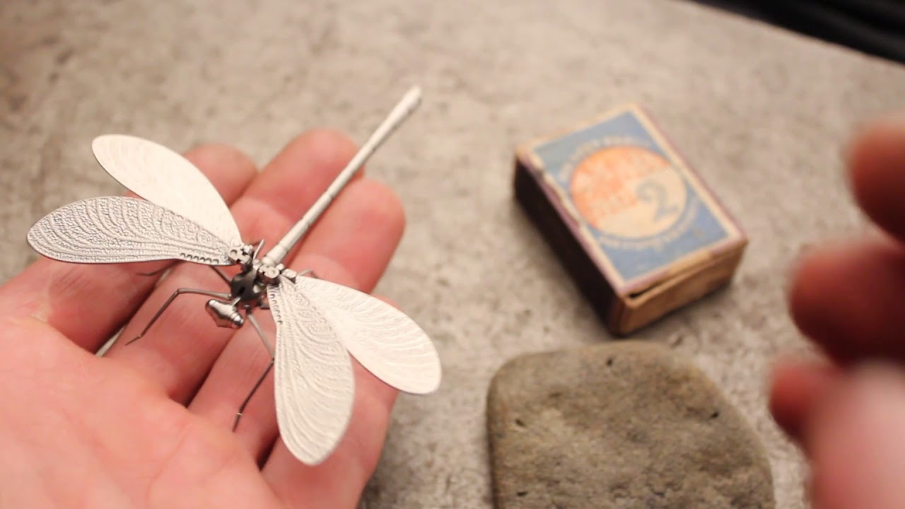 Tiny Damselfly sculpture