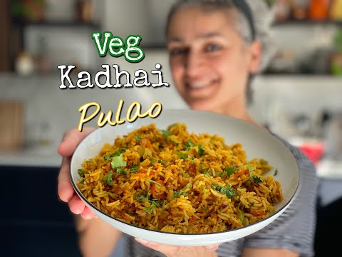 VEGETARIAN KADHAI PULAO  How to make veg pulao  Mumbai tawa pulao  Food with Chetna