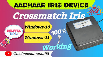 Crossmatch Iris Working in Windows-10/11 Proper Step-by-Step Solution Video |