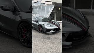 Hypersonic Gray Metallic Corvette C8 On 2021 Avant Garde M520-R Wheels Motorsports La