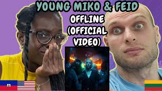 REACTION TO Young Miko & Feid - offline (Music Video) | FIRST TIME HEARING OFFLINE