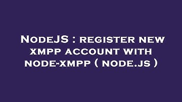 NodeJS : register new xmpp account with node-xmpp ( node.js )