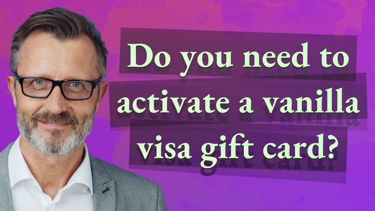 Do you need to activate a vanilla visa gift card? - YouTube