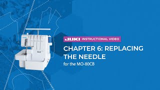 JUKI MO-80CB - Chapter 6: Replacing the Needle