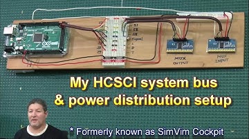 My SimVimX/Real Sim Control system bus & power distribution setup