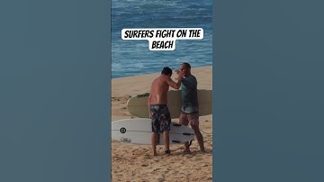 Surfers fight on the beach #fight #viral #surfer #mma #streetfighter
