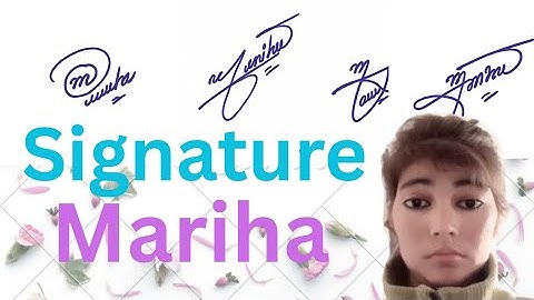 Mariha name signature style||name signature with arooj 