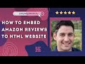 How to embed Amazon Reviews to HTML Website