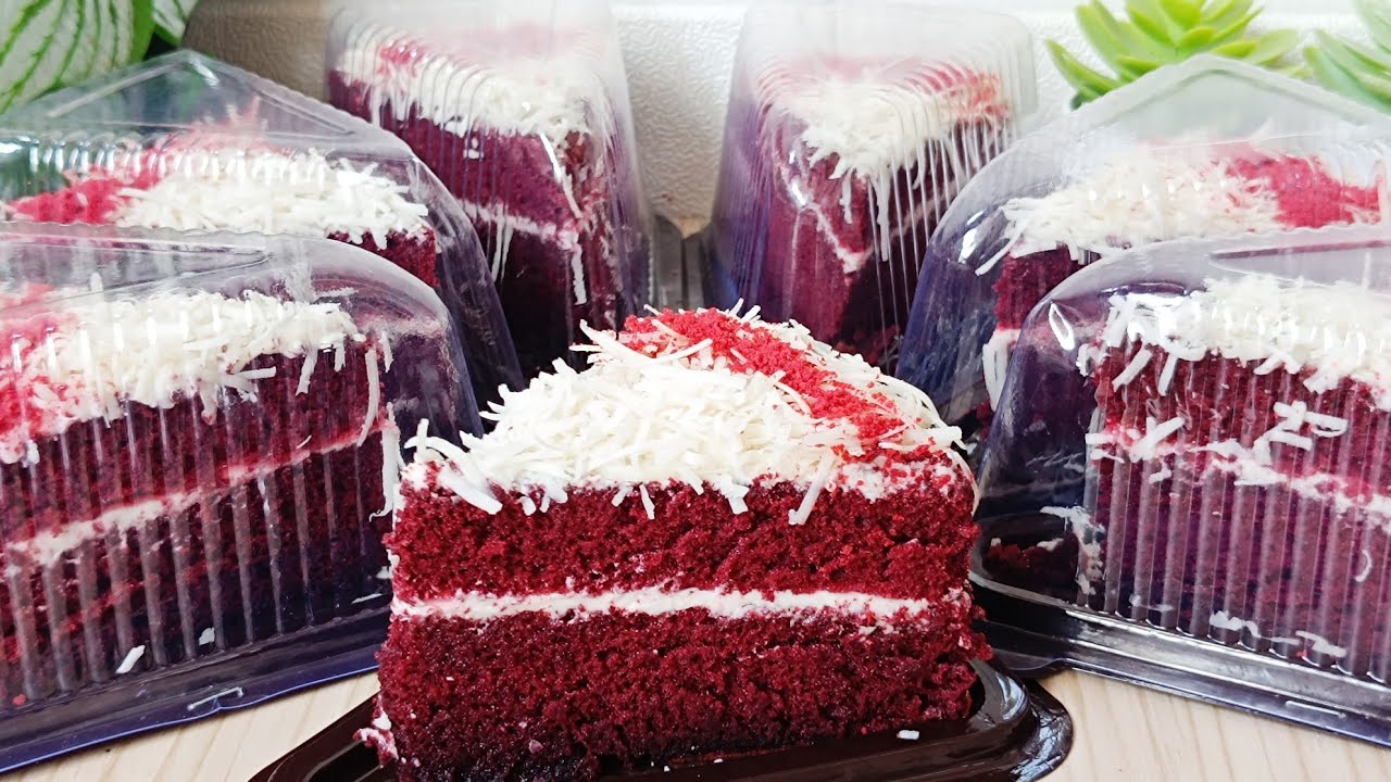 RESEP RED VELVET SLICE CAKE ANDALANKU UNTUK BERJUALAN