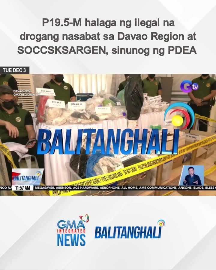 P19.5-M halaga ng ilegal na drogang nasabat sa Davao Region at SOCCSKSARGEN... | Balitanghali