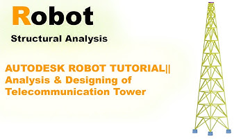 AUTODESK ROBOT TUTORIAL|| Analysis & Designing of Telecommunication Tower  Part 1/2 #shorts