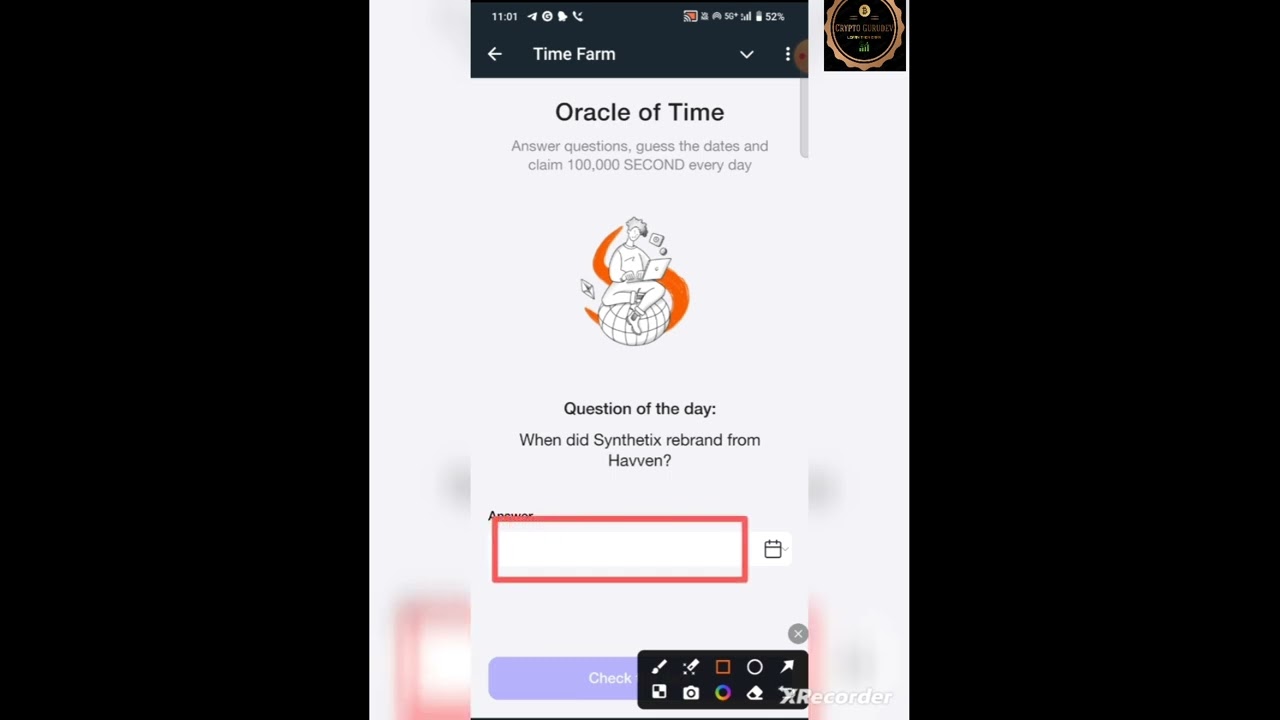 Time Farm daily task I 19/20 oct I  Task  complete
