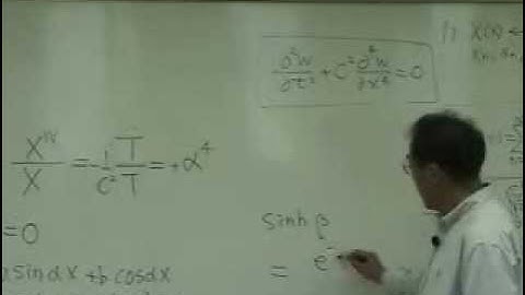 [Lecture 27-8: Vibration of Beam 2] Mechanical Vibration by Prof. Yang-Hann Kim at KAIST