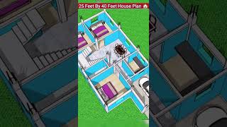 25 Feet By 40 Feet House Plan #floorplan #gharkanaksha #homeideas #shortfeed #nakshaghar