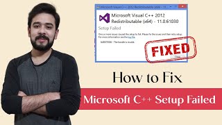 Solved How To Fix Microsoft Visual Redistributable C 15 19 Setup Failed Error 0x Youtube Solved How To Fix Microsoft Visual Redistributable C 15 19 Setup Failed Error 0x Youtube