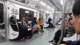 지하철 난동 - 단소 살인마 그리고 단소 빌런의 난 (원본)                 A korean joker on subway