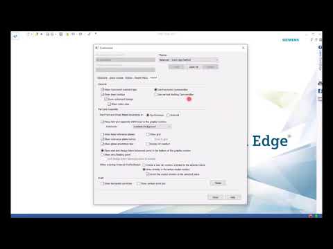 Solid Edge setting for tutorial videos