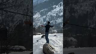 Manali update snowfall  #manali #hill #manaliupdate #snow #snowfall #border2 #india