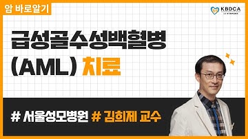 [웨비나] "급성골수성백혈병(AML)의 치료" / 항암치료(새로운 치료제)와 치료 합병증 및 치료환자 증례 (서울성모병원 김희제 교수)