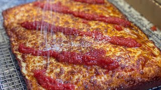 Making Detroit Pizza at Home