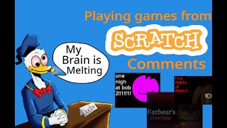 Playing FNaF fan games from my scratch comments