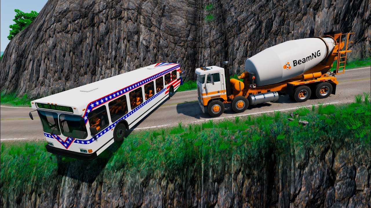 Cars vs Cliff Roads #27 - BeamNG.Drive