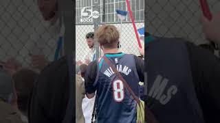 Oklahoma City Thunder fans welcome players home after sweeping Suns