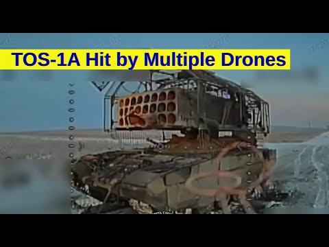 Ukrainian Drone Destroys Russian TOS-1A Heavy Flamethrower System thumbnail