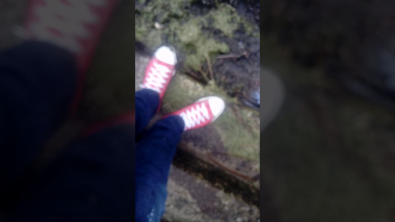 Red converse White socks muddy!!!