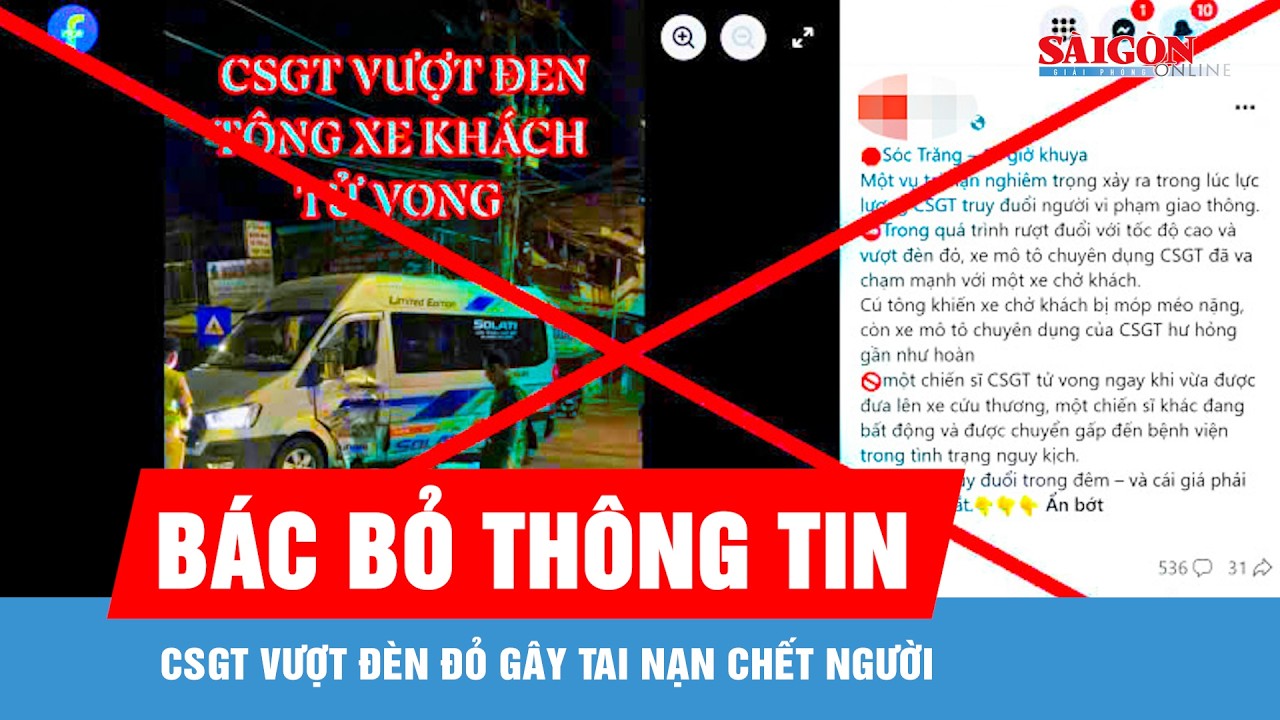 Cần Thơ: Bác bỏ thông tin CSGT vượt đèn đỏ gây tai nạn chết người