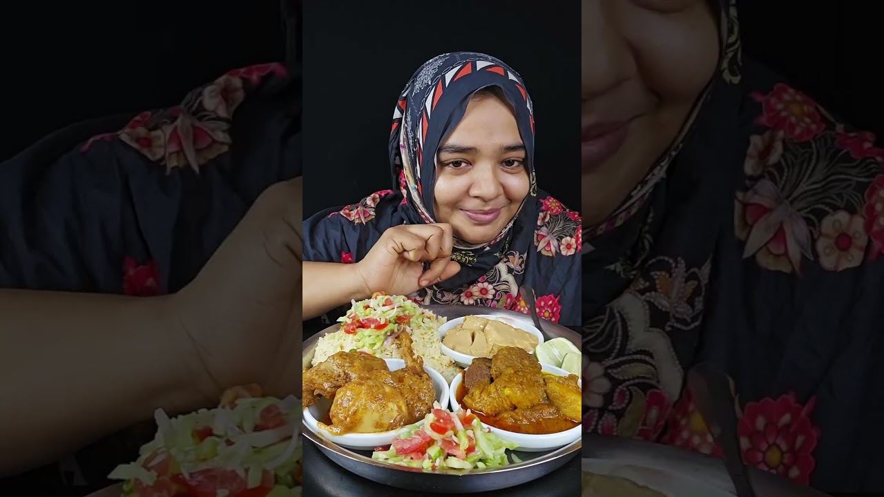 Cooking & Eating Gast Special Beef Curry,Chicken Roast,Masala Rice , Mishty Doi Bigbites Asmr Eating
