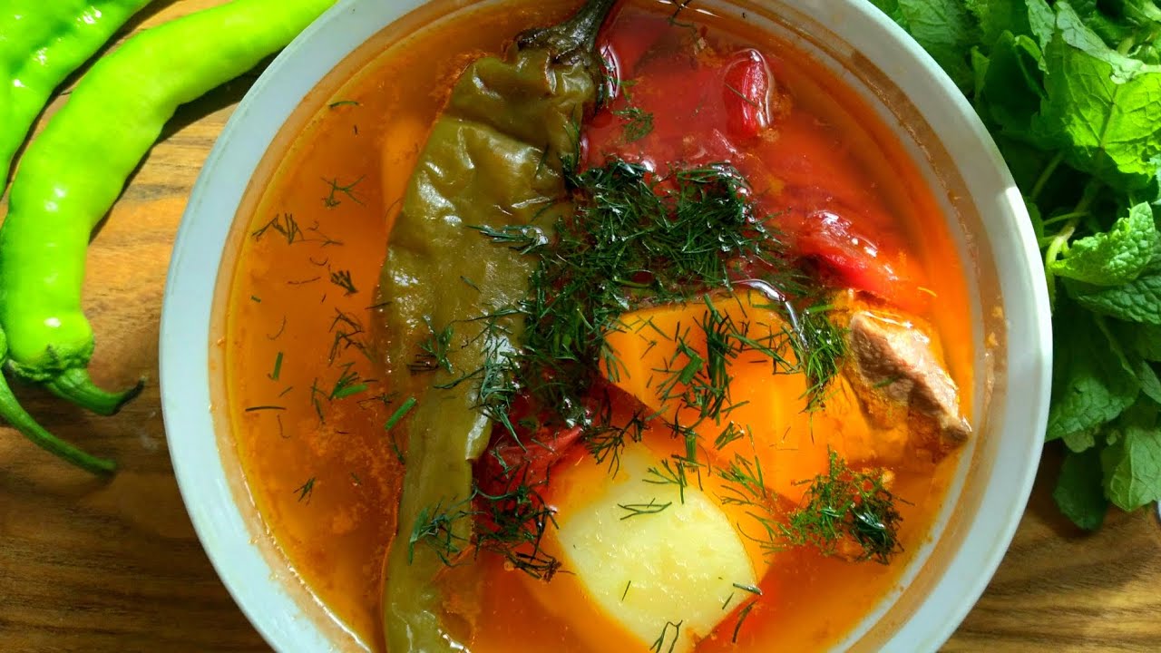 Самая вкусная в мире шурпа. Сьели сразу по 2 тарелки. Просто обалденно ...