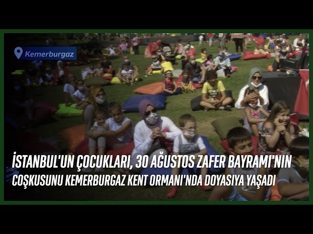 Çocuklar, 30 Ağustos Zafer Bayramı'nın Coşkusunu Kemerburgaz Kent Ormanı'nda Doyasıya Yaşadı